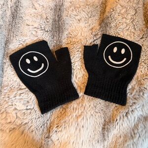 Smiley Face Fingerless Gloves